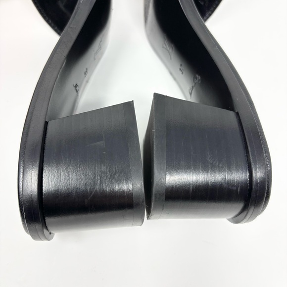 Louis Vuitton Lock It Mule Heeled Sandals Brown Monogram Canvas LV Logo Size 37 - Picture 10 of 16